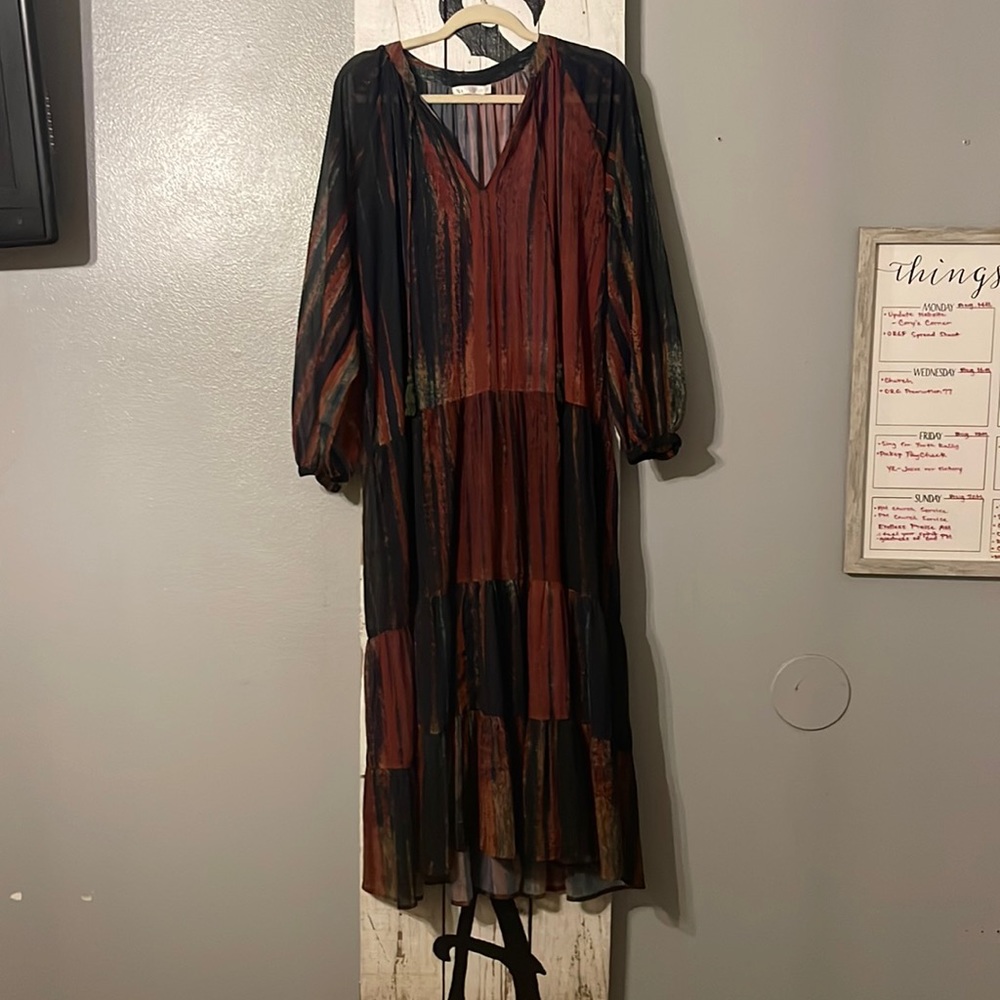 Lovely Color brushed dress from Dillards.